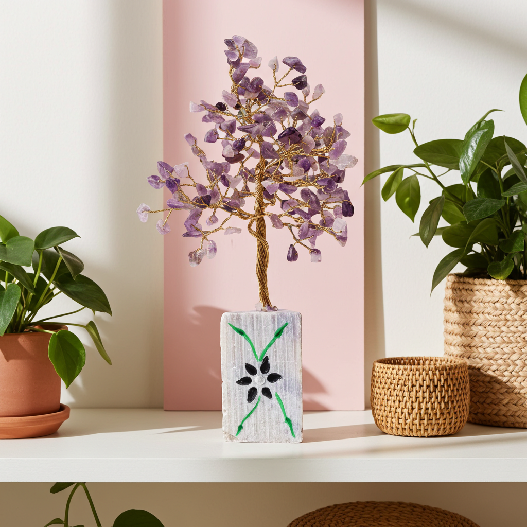 Amethyst Indian Gemstone Tree