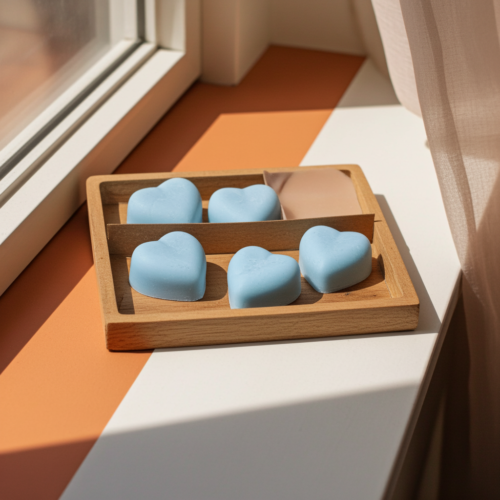 Heart Shaped Scented Box of 6 Wax Melts