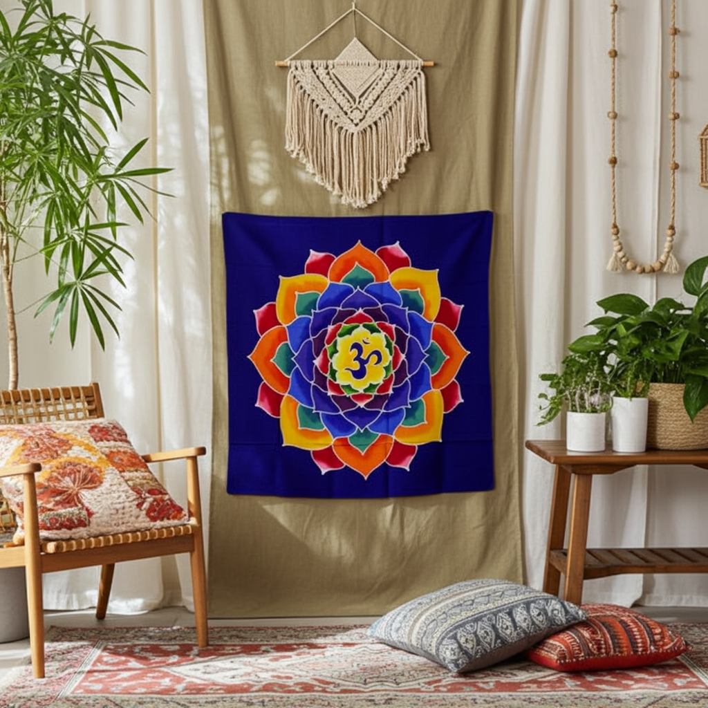 Om Flower Of Life Wall Art