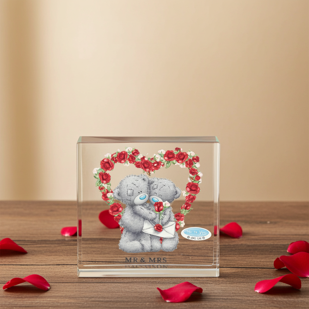 Personalised Me to You Valentine’s Crystal Token | A Beautiful Way to Say “I Love You”