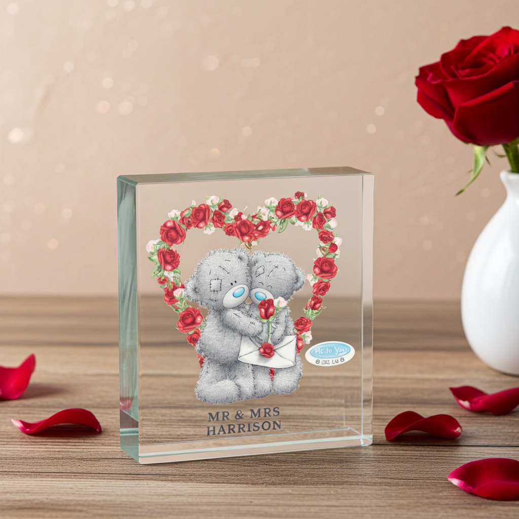 Personalised Me to You Valentine’s Crystal Token | A Beautiful Way to Say “I Love You”