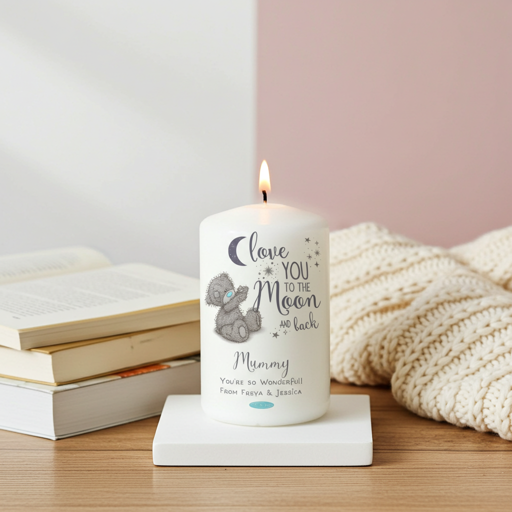 Me to You ‘Love You to the Moon and Back’ Personalised Pillar Candle