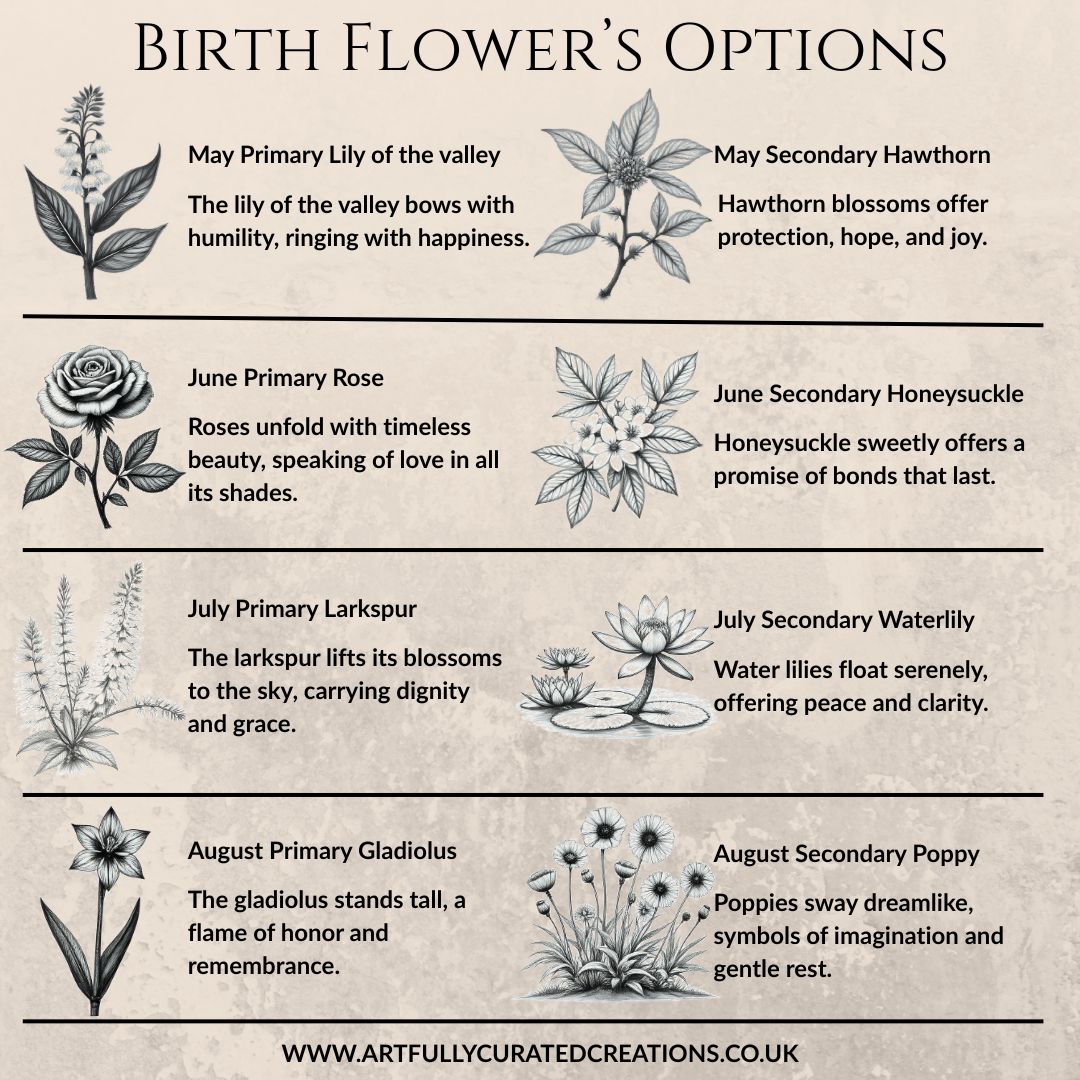 The Definition of you birth flower customisable scented artwork candle transparent Jar | Handmade | A personal gift - Artfully Curated Creations and identify whats in the image