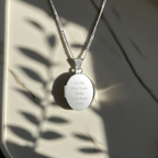 Personalised Sterling Silver Oval Locket | Engraved 5‑Line Message & Photo Keepsake Gift Box
