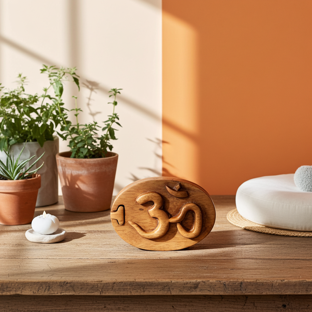 Bali Secret Trinket Storage Box - Yoga Om