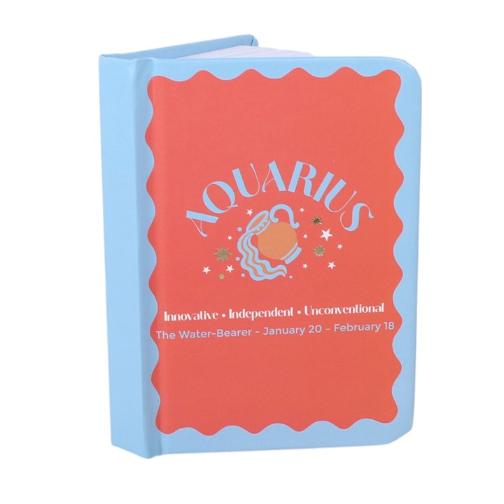Zodiac Zest Aquarius Mini Notebook