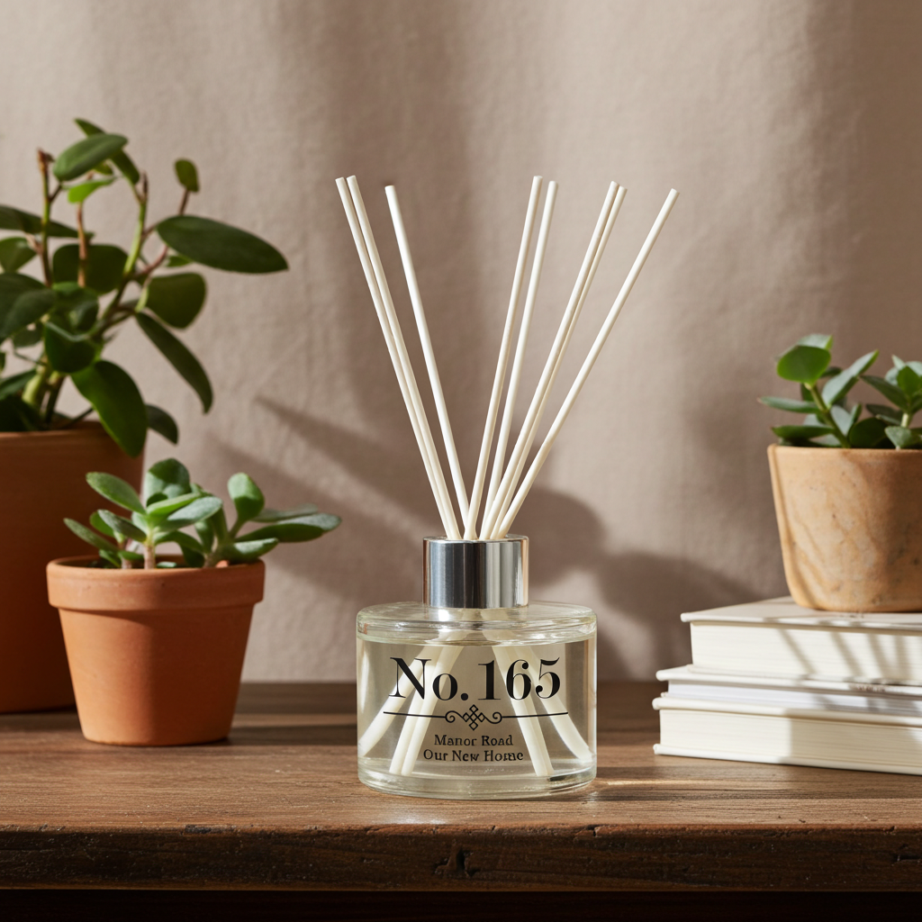 Personalised Reed Diffuser | A Beautifully Fragrant New Home Gift - Artfully Curated Creations and identify whats in the image