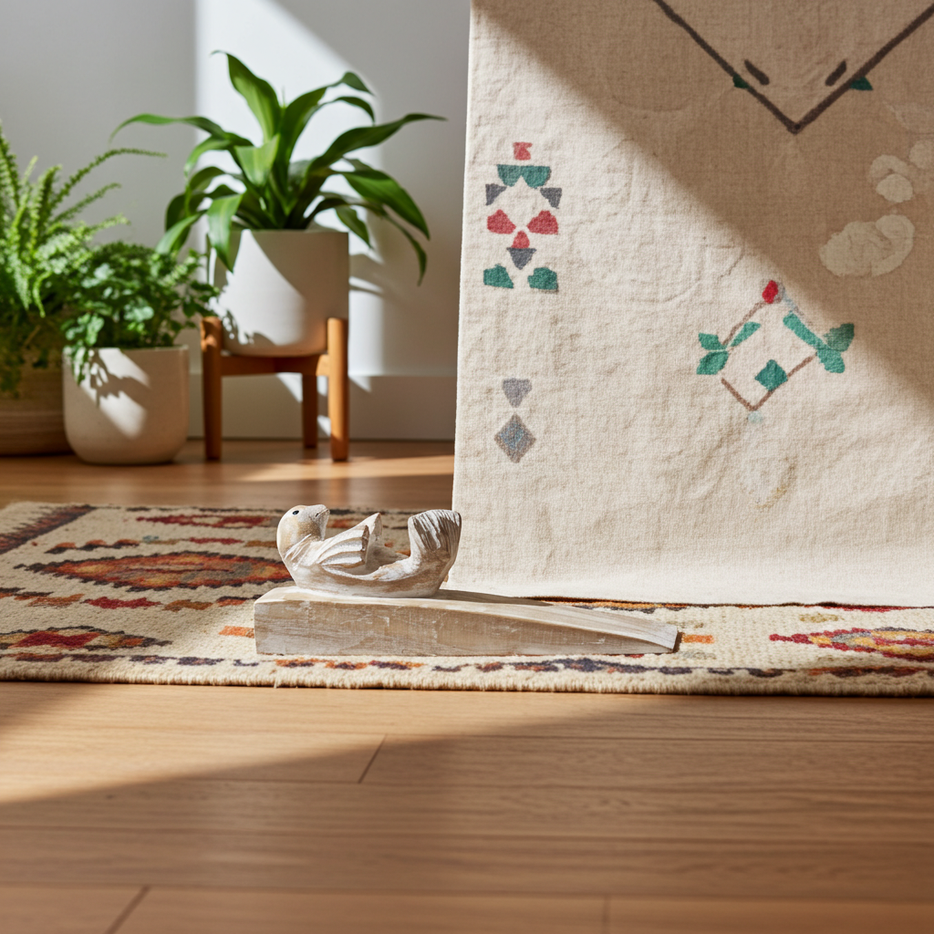 Hand Carved Doorstop - Baby Seal