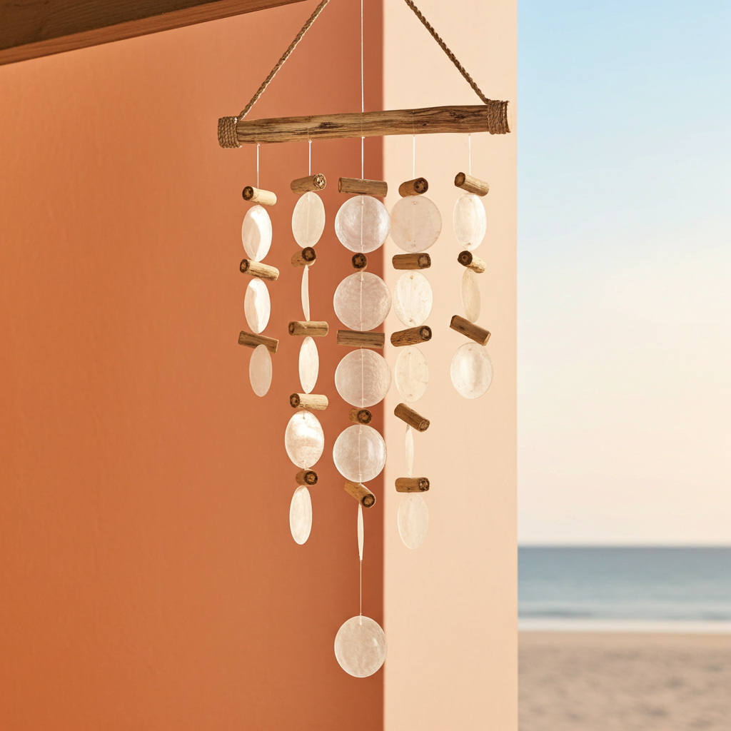 Pearl Effect Driftwood Wind Chimes
