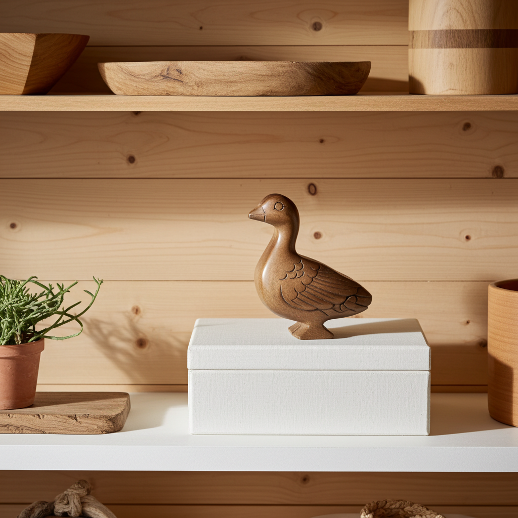 Bali Secret Trinket Storage Box - Duck