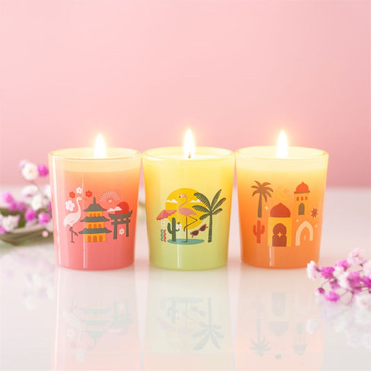 Scents Around the World Scented Candle Trio