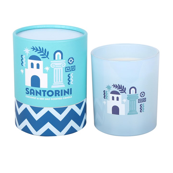 Santorini Coconut & Sea Salt Scented Candle