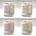 The Definition of you birth flower customisable scented artwork candle transparent Jar | Handmade | A personal gift