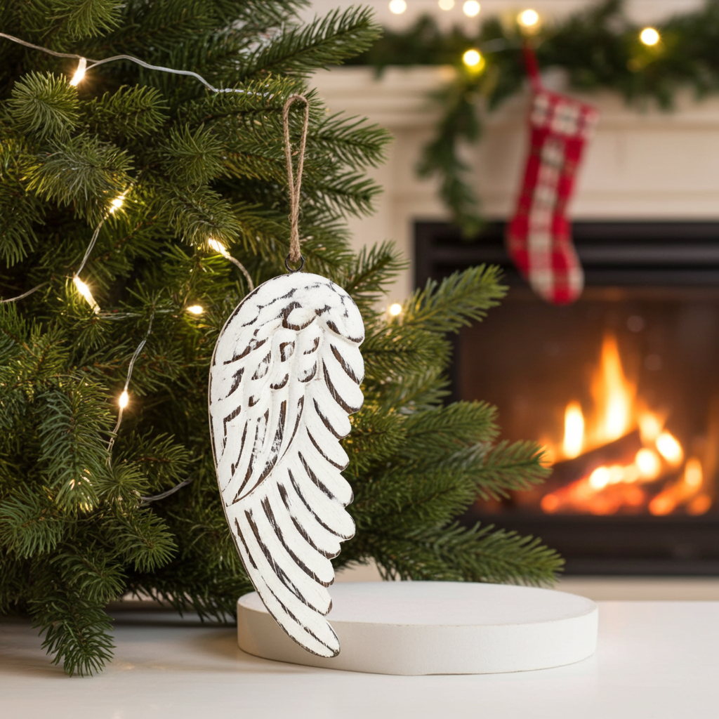Hand Crafted 18cm Small Angel Wing - Artfully Curated Creations and identify whats in the image