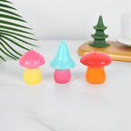 Set of 3 Mushroom Shaped Candles Colourful Unscented Decor Candles Cottagecore, Fairycore, Whimsical Home Styling
