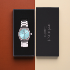 Personalised Wave by Architect London Handcrafted Watch | Modern Font Engraving | A Personal Gift