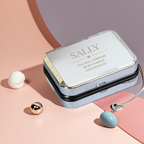 Personalised Sterling Silver Heart Necklace | Engraved Chrome Gift Box