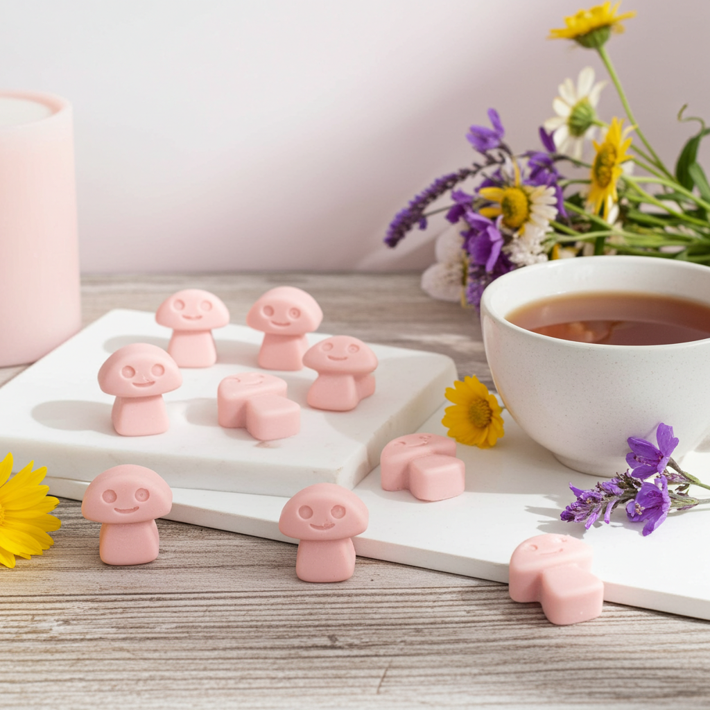 Mushroom Shaped Scented Box of 6 Wax Melts