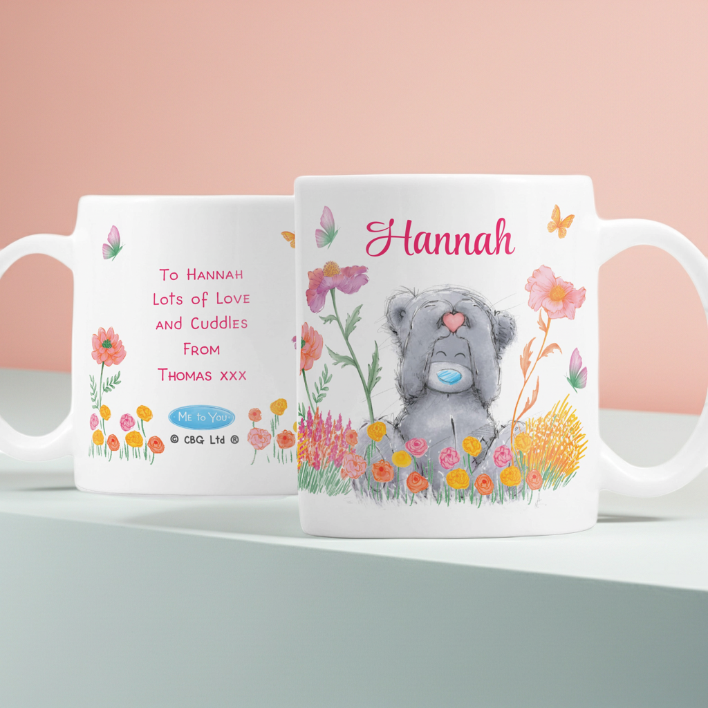 Personalised Me to You Floral Ceramic Mug | A Charming Gift for Any Occasion