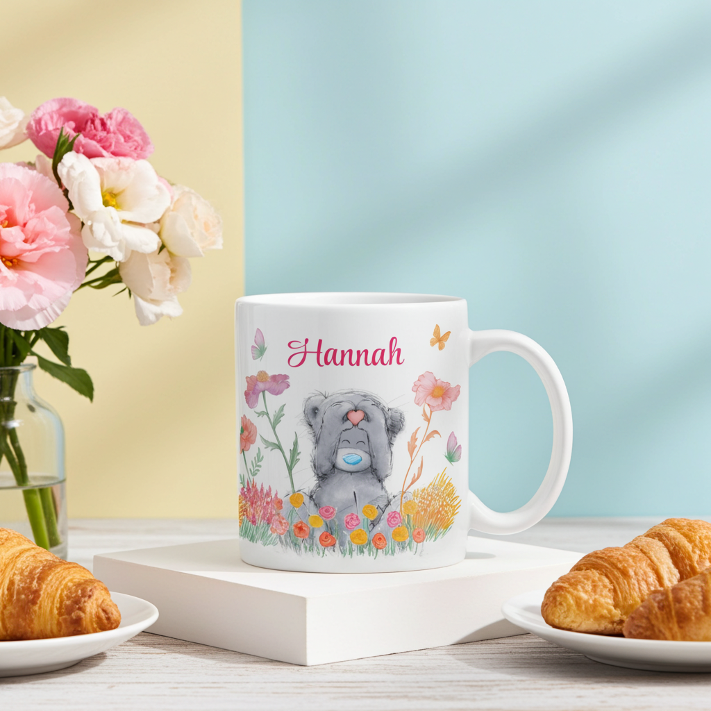 Personalised Me to You Floral Ceramic Mug | A Charming Gift for Any Occasion