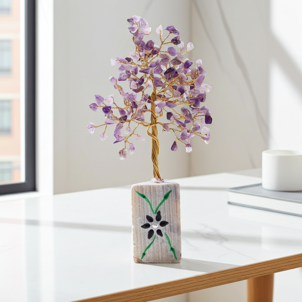 Amethyst Indian Gemstone Tree