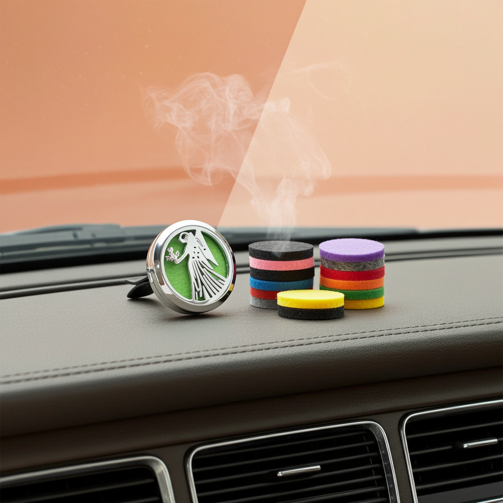 Aromatherapy Car Diffuser - 30mm - Artfully Curated Creations and identify whats in the image