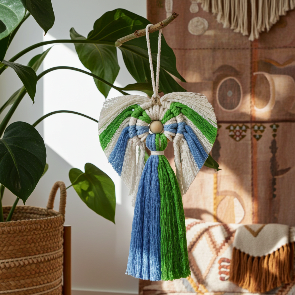 Hati Hati Macrame Angel - Earth