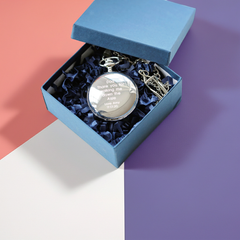 Personalised Handcrafted Dual Opening Pocket Watch | Modern Font Engraving | A Personal Gift