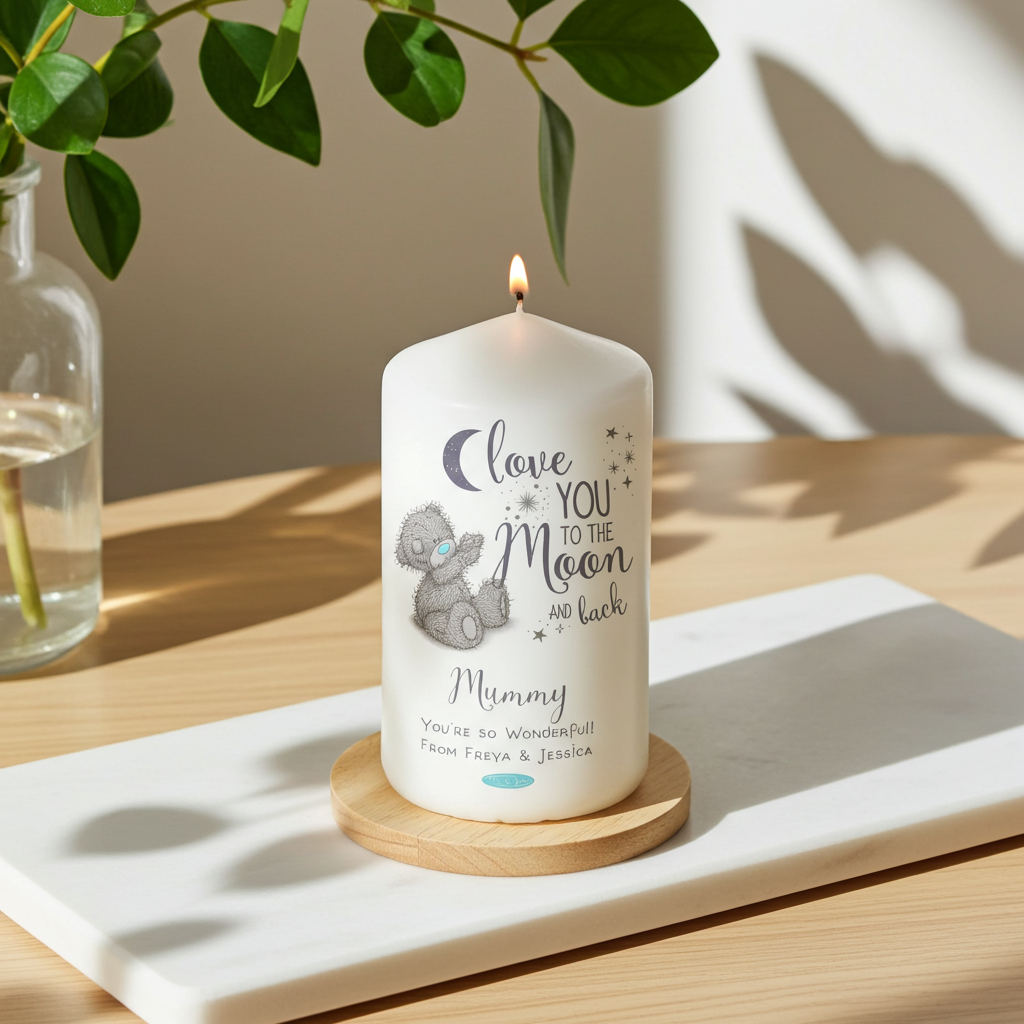 Me to You ‘Love You to the Moon and Back’ Personalised Pillar Candle