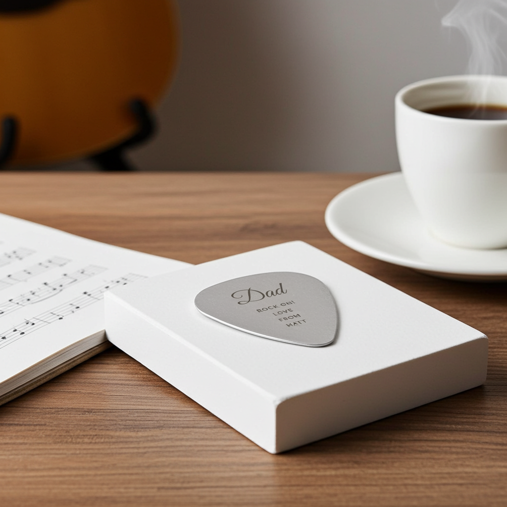 Personalised Stainless Steel Guitar Pick | The Perfect Gift for Any Music Lover