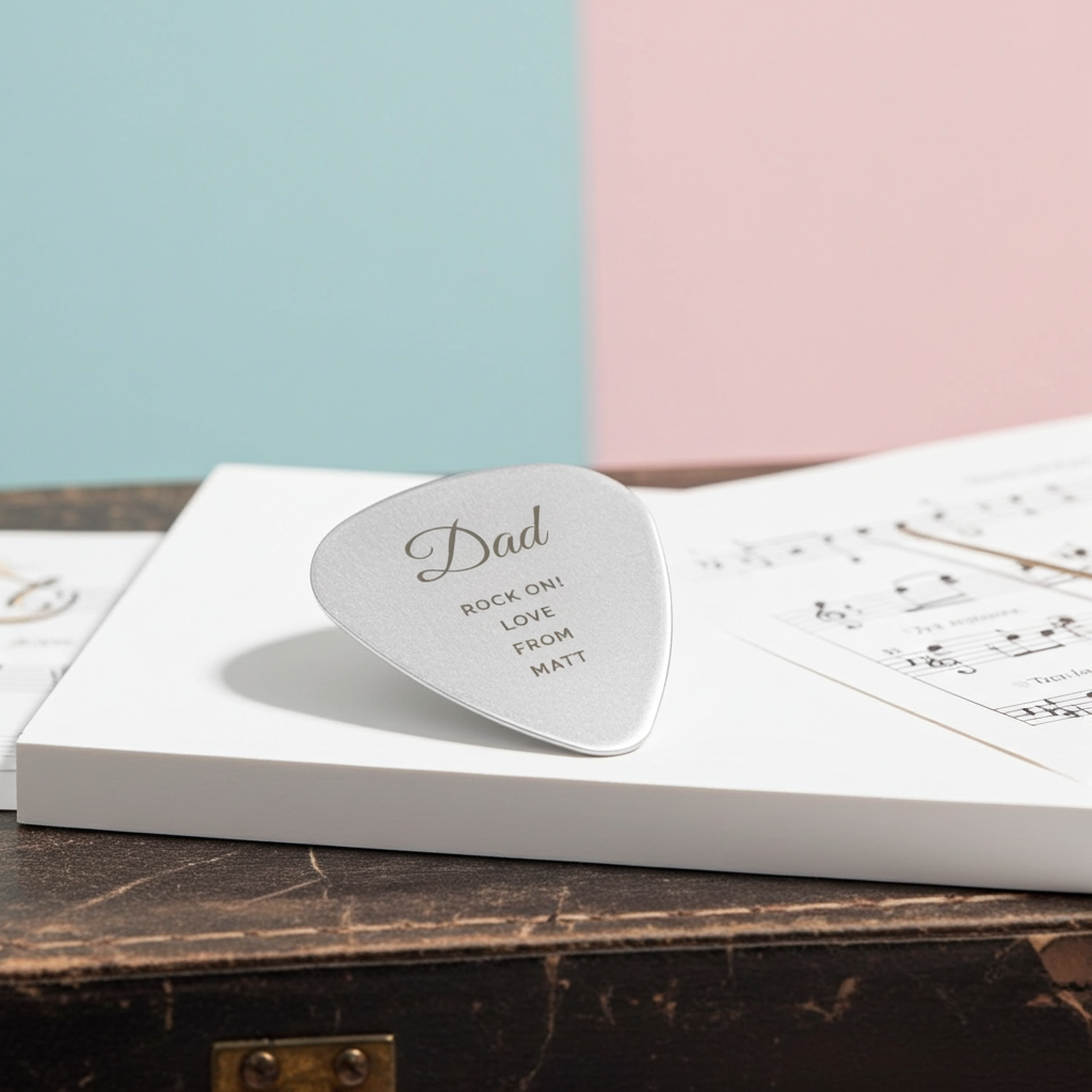 Personalised Stainless Steel Guitar Pick | The Perfect Gift for Any Music Lover