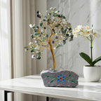 Moss Agate Indian Gemstone Tree
