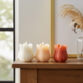 Tulip‑Shaped Candle Set | 3 Unscented Spring Candles | Floral Home Décor | 5‑Hour Burn | Easter & Spring Table Styling