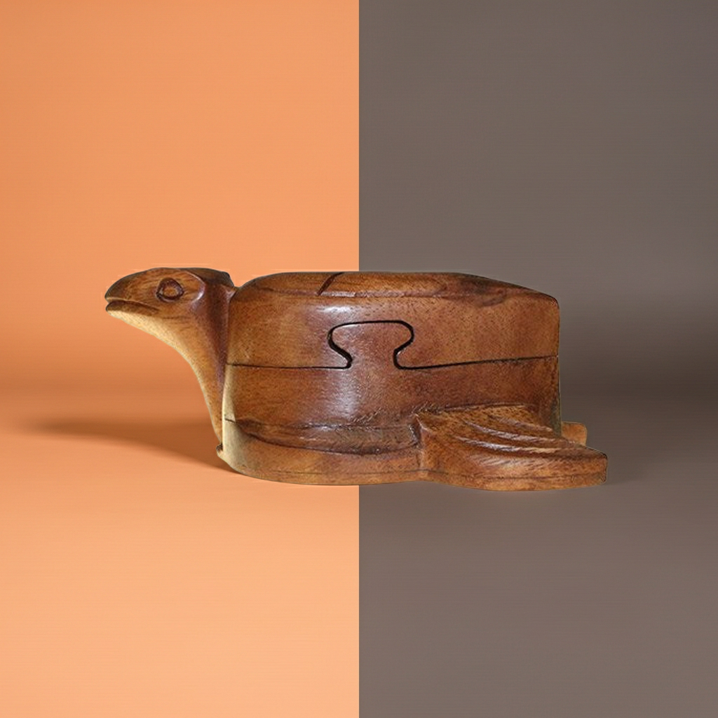 Bali Secret Trinket Storage Box - Tortoise