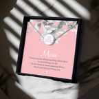 Personalised Silver Tone Necklace | ‘Mum’ Sentiment Gift Box for Mother’s Day & Special Occasions