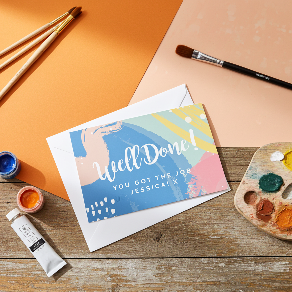 Personalised “Well Done!” Card | A Bright & Fun Way to Celebrate Their Success