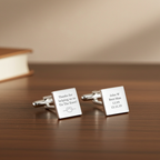 Personalised ‘Tie the Knot’ Cufflinks | Engraved Wedding Gift Box