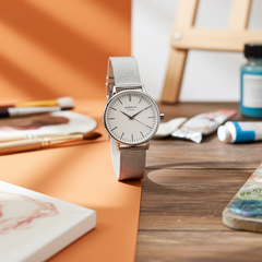 Personalised Ladies Blanc Handcrafted Watch By Architect London | Modern Font Engraving | A Personal Gift