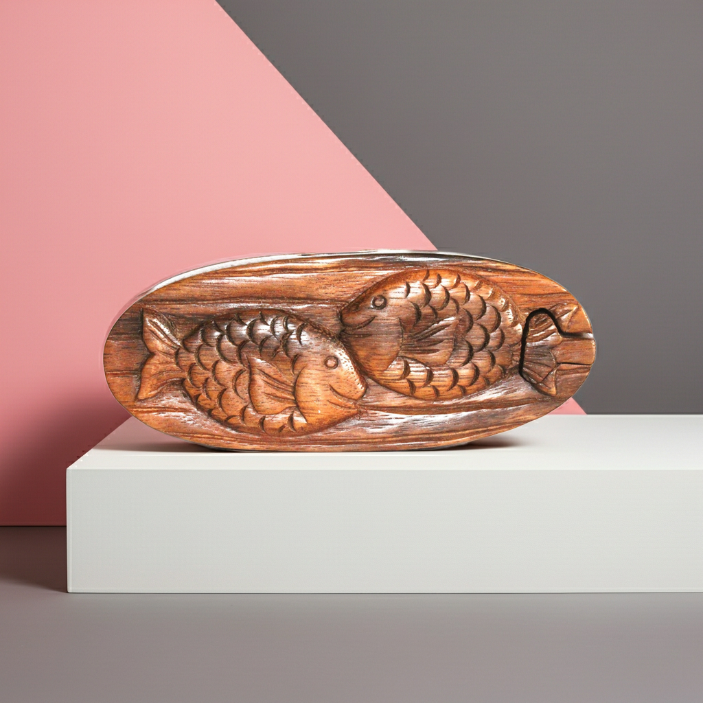 Bali Secret Trinket Storage Box - Twin Fish