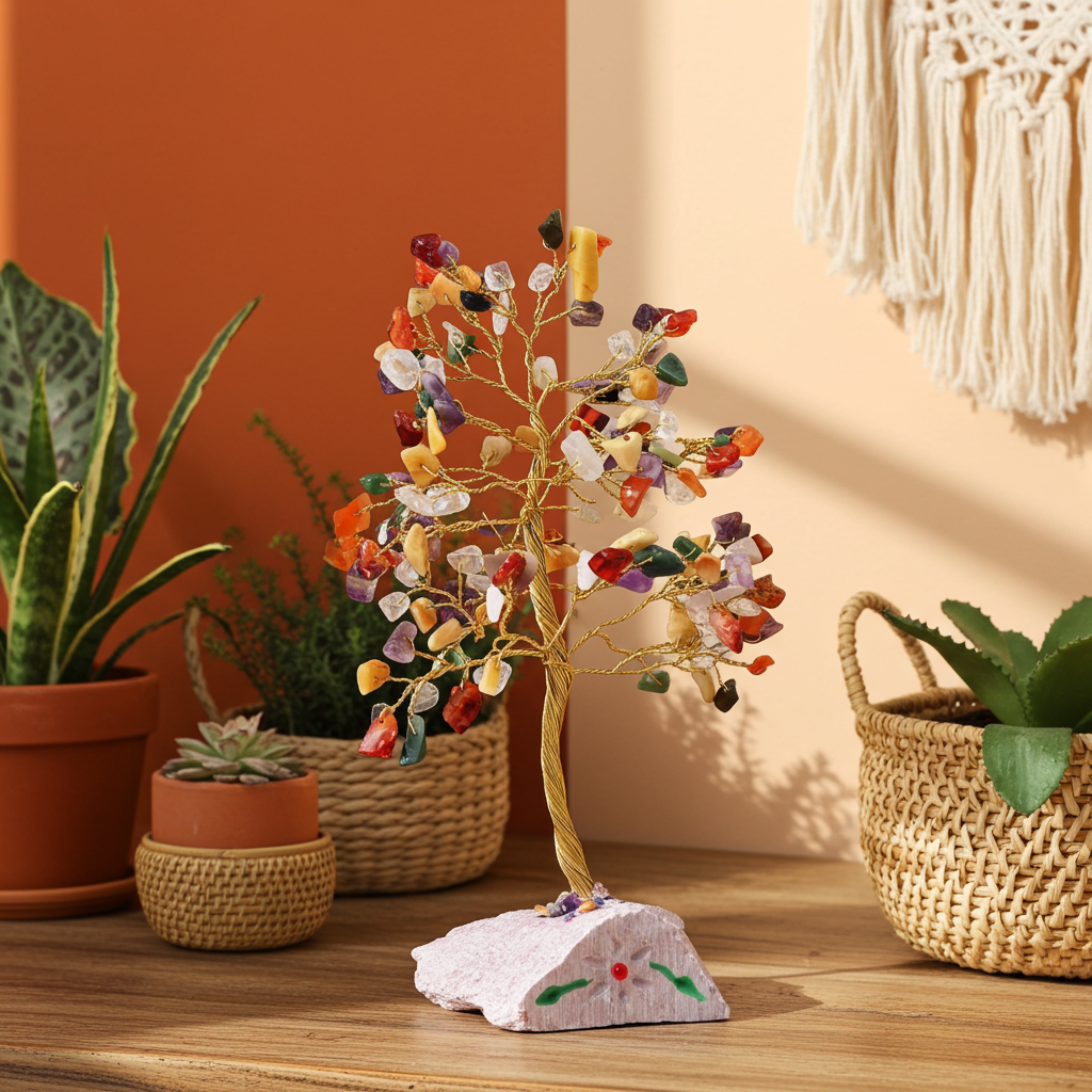 Multi Gem Indian Gemstone Tree