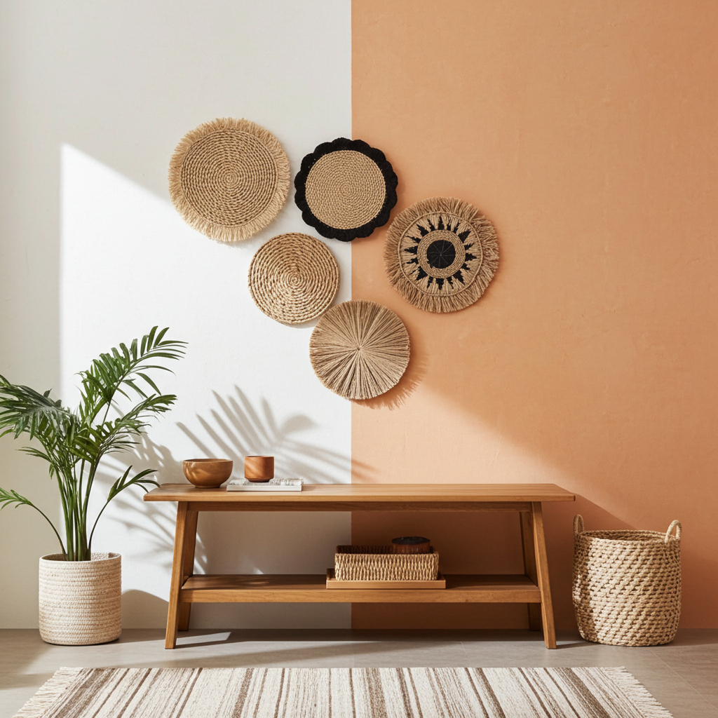 Handwoven Seagrass Natural Wall Art | Multiple Styles Available