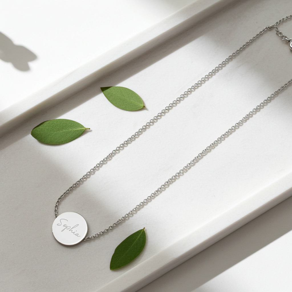 Personalised Graduation Necklace | Engraved Sentiment Card & Gift Box Keepsake - Artfully Curated Creations and identify whats in the image