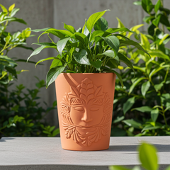 16cm Green Goddess Terracotta Plant Pot