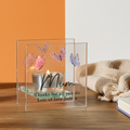 Personalised Butterfly Glass Tea Light Holder | Custom Message Gift for Mother’s Day & Birthdays