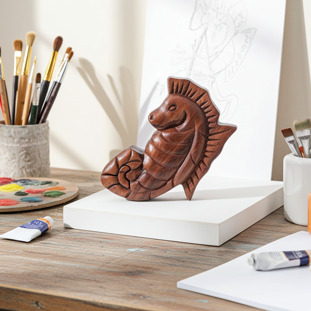 Bali Secret Trinket Storage Box - Sea Horse