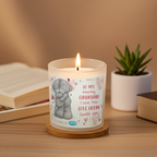 Personalised Vanilla Scented Candle | Custom 6 Line Message Gift