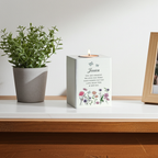 Personalised Wild Flowers Tealight Holder| Custom Wooden Gift for Any Occasion