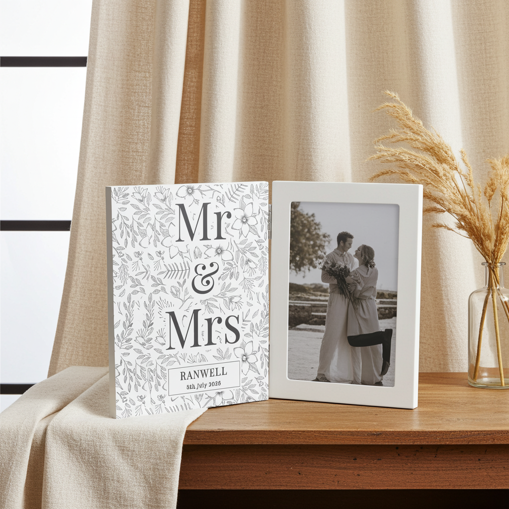 Personalised Wedding Photo Frame | A Stunning Keepsake for Couples