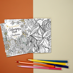 Personalised Botanical Zen Colouring Book | Relaxing Mindful Meditation Gift for Adults | Floral Gift For Nature Lovers