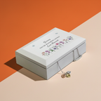 Personalised Wildflower White Wooden Jewellery Box | A Beautiful Keepsake for Cherished Treasures